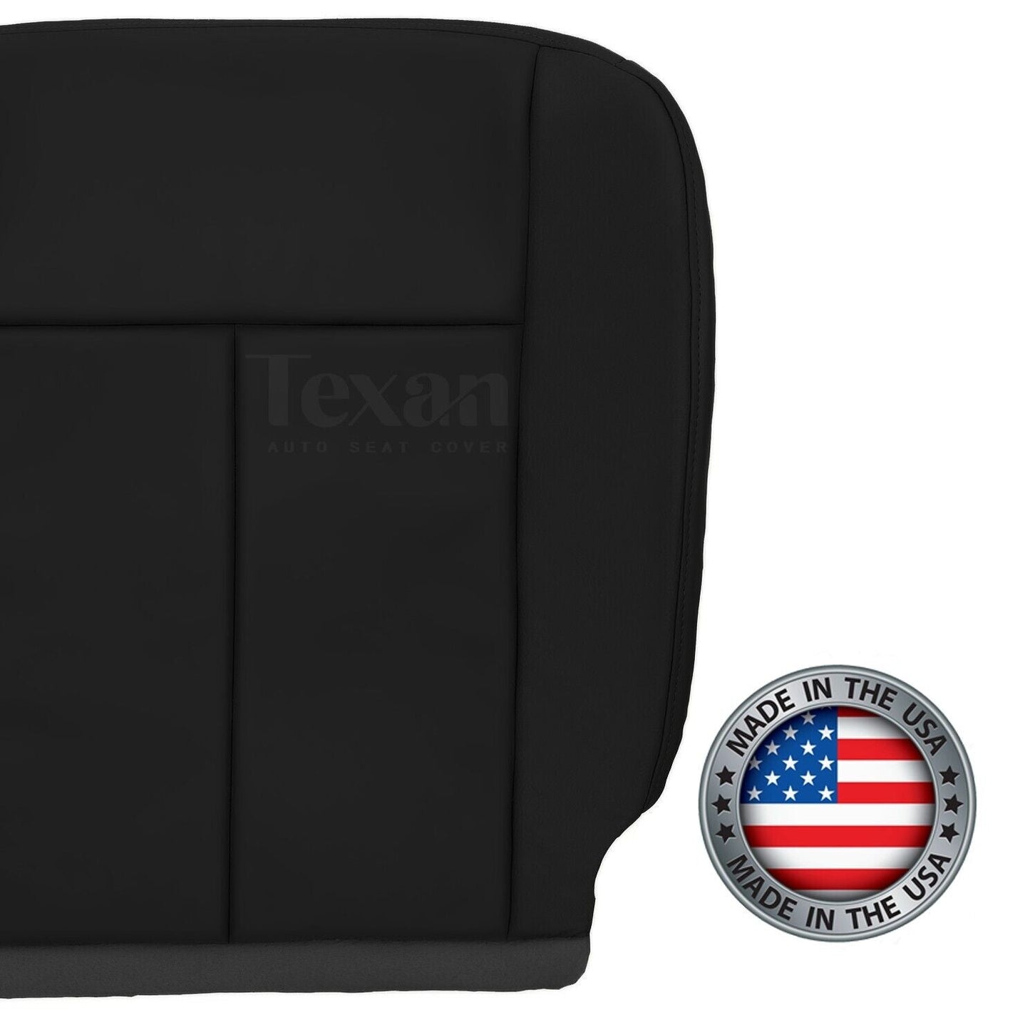 Fits 2007 to 2014 Ford Expedition Passenger Side Bottom Synthetic Leather Replacement Seat Cover Black