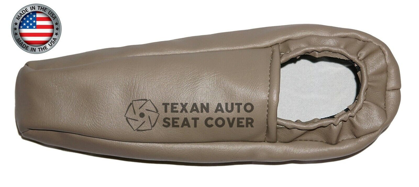 1999 to 2002 GMC Sierra Passenger Side Armrest Synthetic Leather Replacement Seat Cover Tan