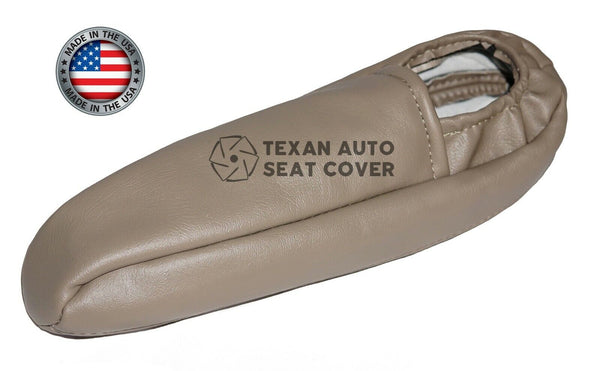 1999 to 2002 GMC Sierra Passenger Side Armrest Synthetic Leather Replacement Seat Cover Tan