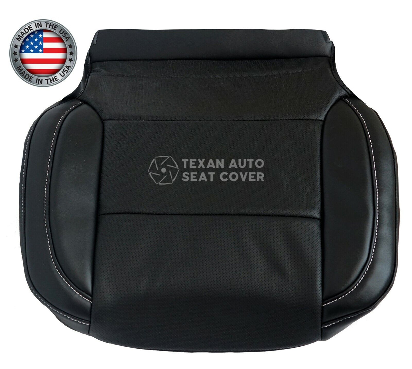 2014 to 2019 Chevy Silverado Passenger Side Bottom Leather Replacement Seat Cover Dune Tan