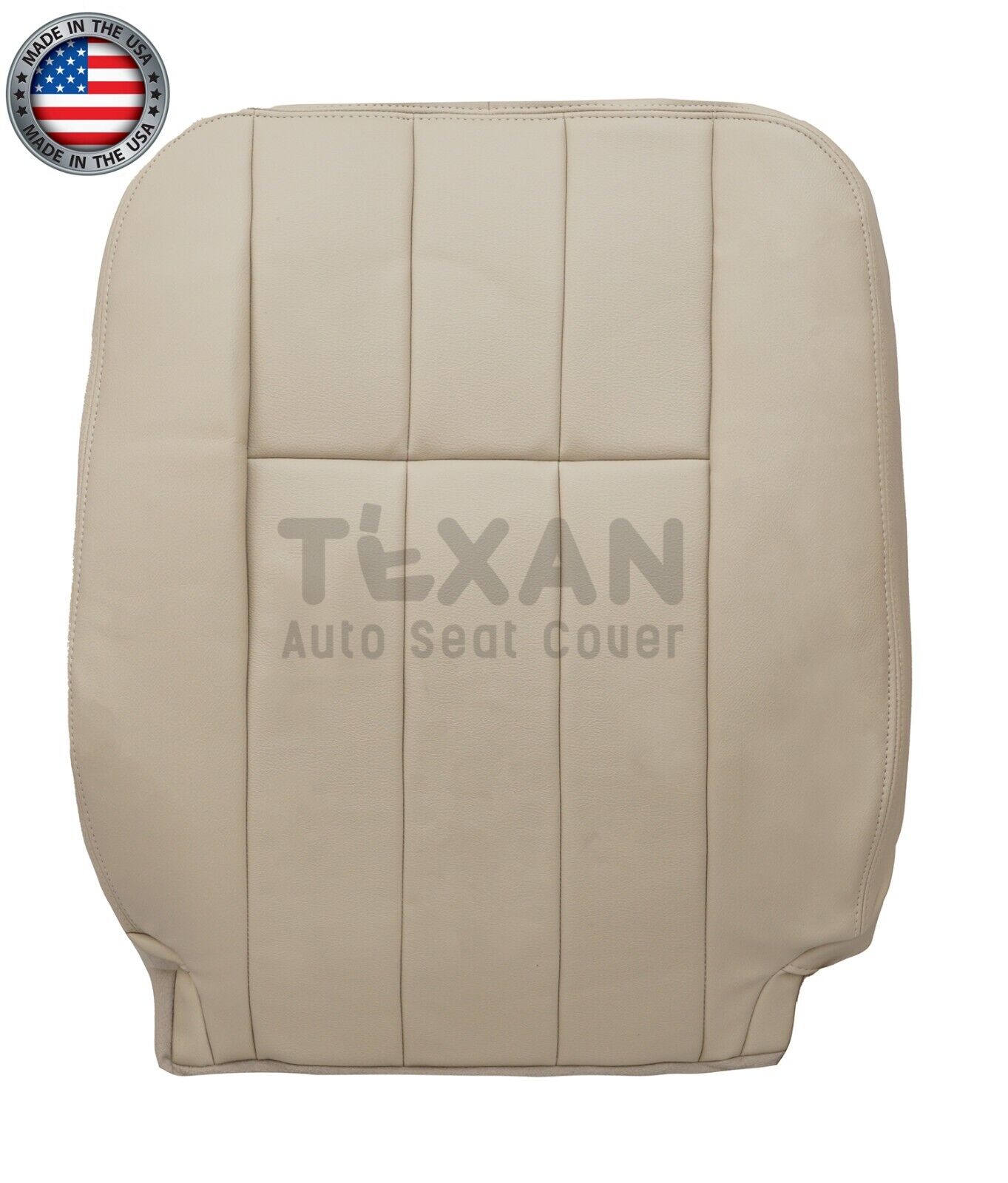 Fits 2006, 2007, 2008, 2009, 2010, 2011 Mercury Grand Marquis Passenger Side Lean Back Leather Replacement Seat Cover Light Tan