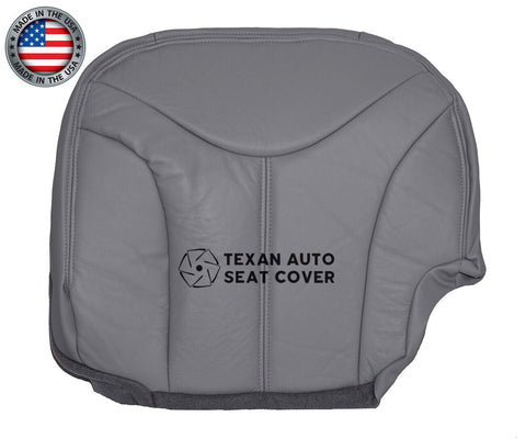 Fits 2000, 2001. 2002 GMC Yukon XL, SLT, SLE Driver Side Bottom Leather Seat Replacement Cover Gray