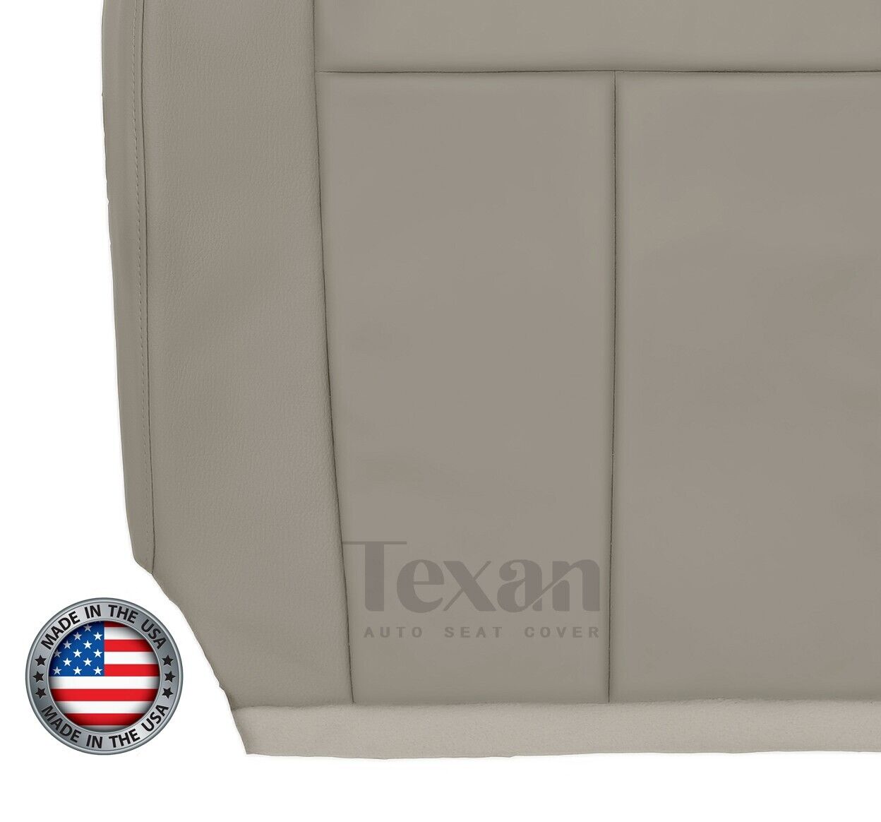 2007 to 2014 Ford Expedition Driver Side Bottom Leather Replacement Seat Cover Gray