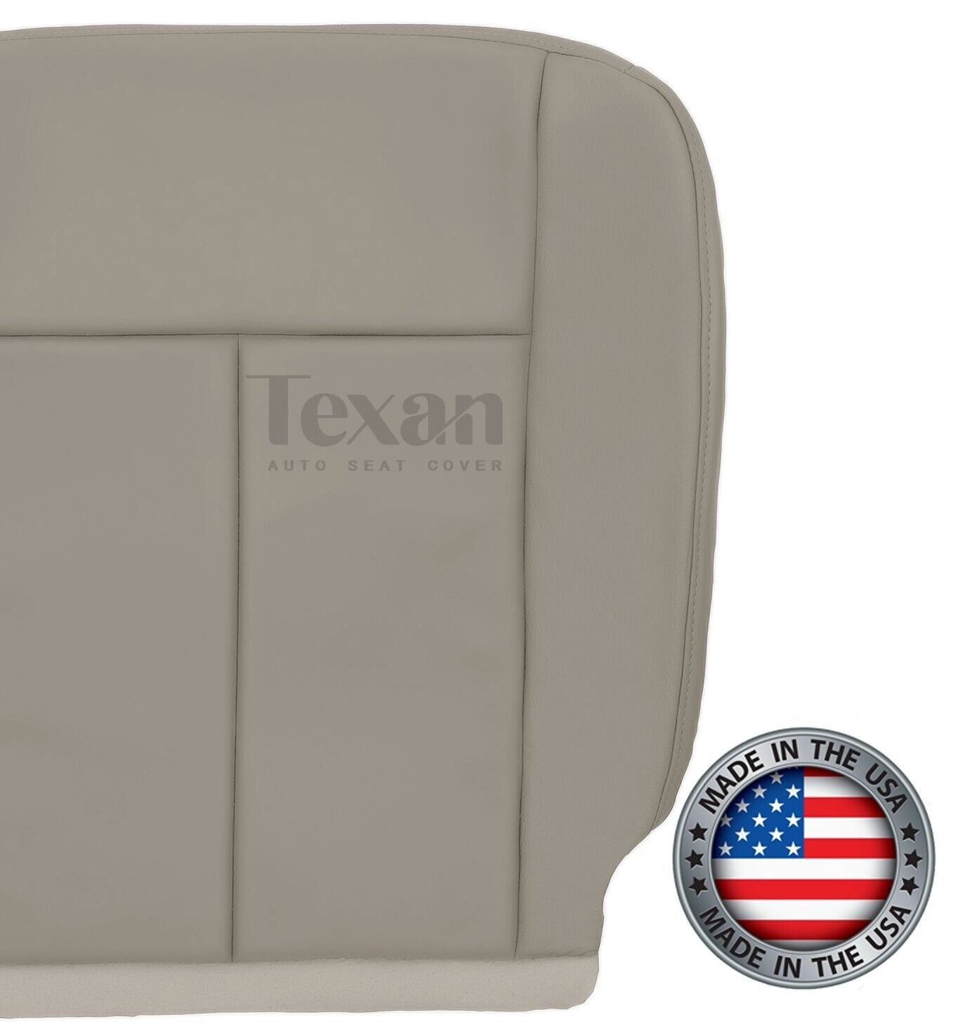 2007 to 2014 Ford Expedition Passenger Side Bottom Leather Replacement Seat Cover Gray