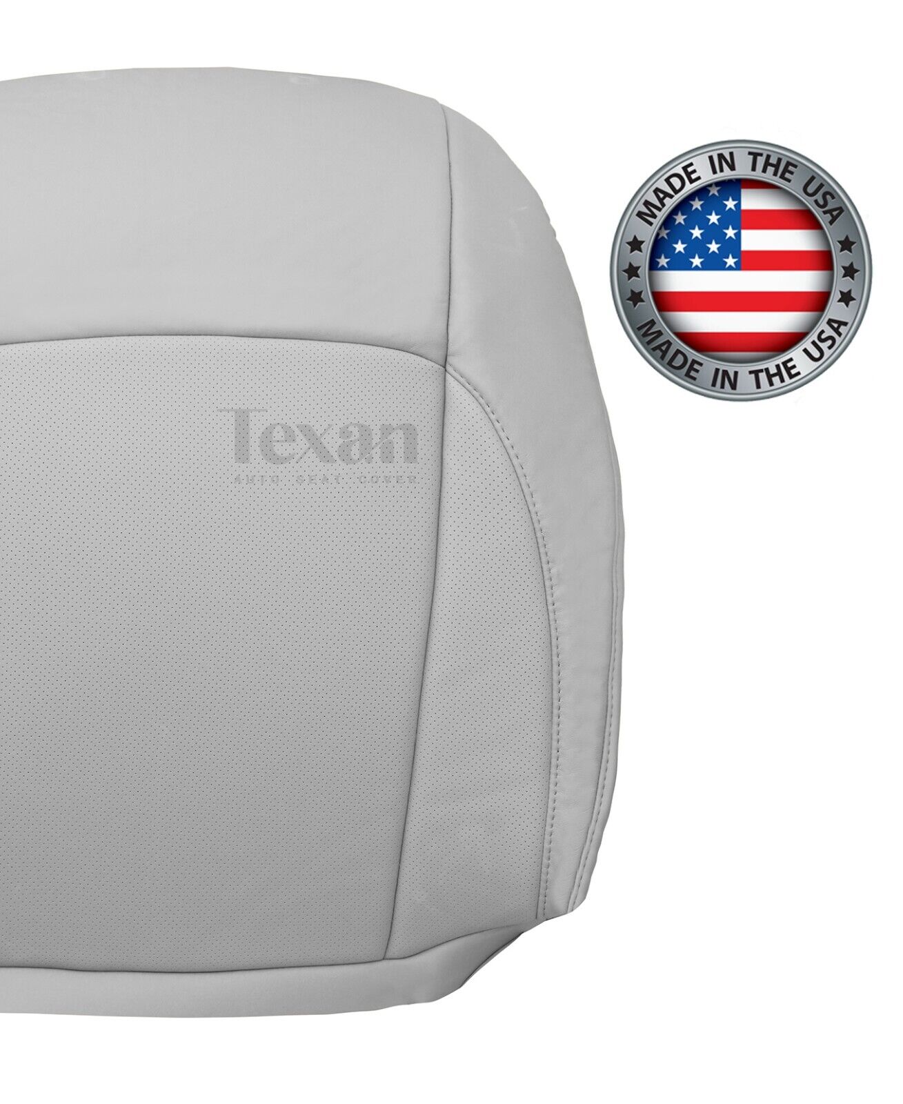 For 2007 to 2012 Lexus ES350 Passenger Side Lean Back Synthetic Leather Perforated Replacement Seat Cover Gray