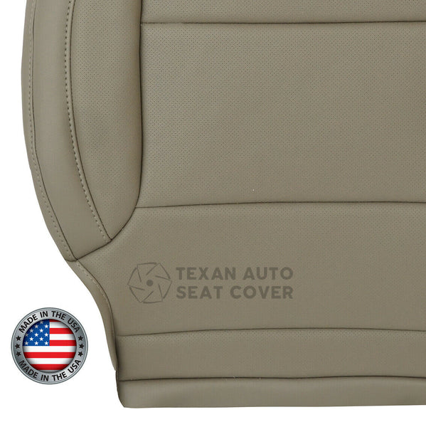 2014 to 2019 Chevy Silverado Passenger Side Bottom Perforated Leather Replacement Seat Cover Tan