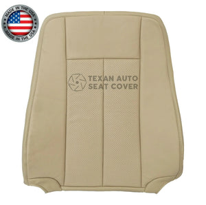 2007 to 2014 Ford Expedition Driver Side Lean Back Perforated Synthetic Leather Replacement Seat Cover Tan