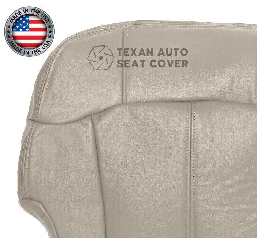 2000, 2001, 2002 Chevy Tahoe/Suburban 1500 2500 LT, LS Driver Side Bottom Leather Replacement Seat Cover Tan