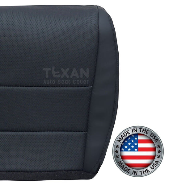 2009, 2010, 2011, 2012, 2013, 2014 Acura TSX Passenger Side Bottom Perforated Leather Seat Cover Black