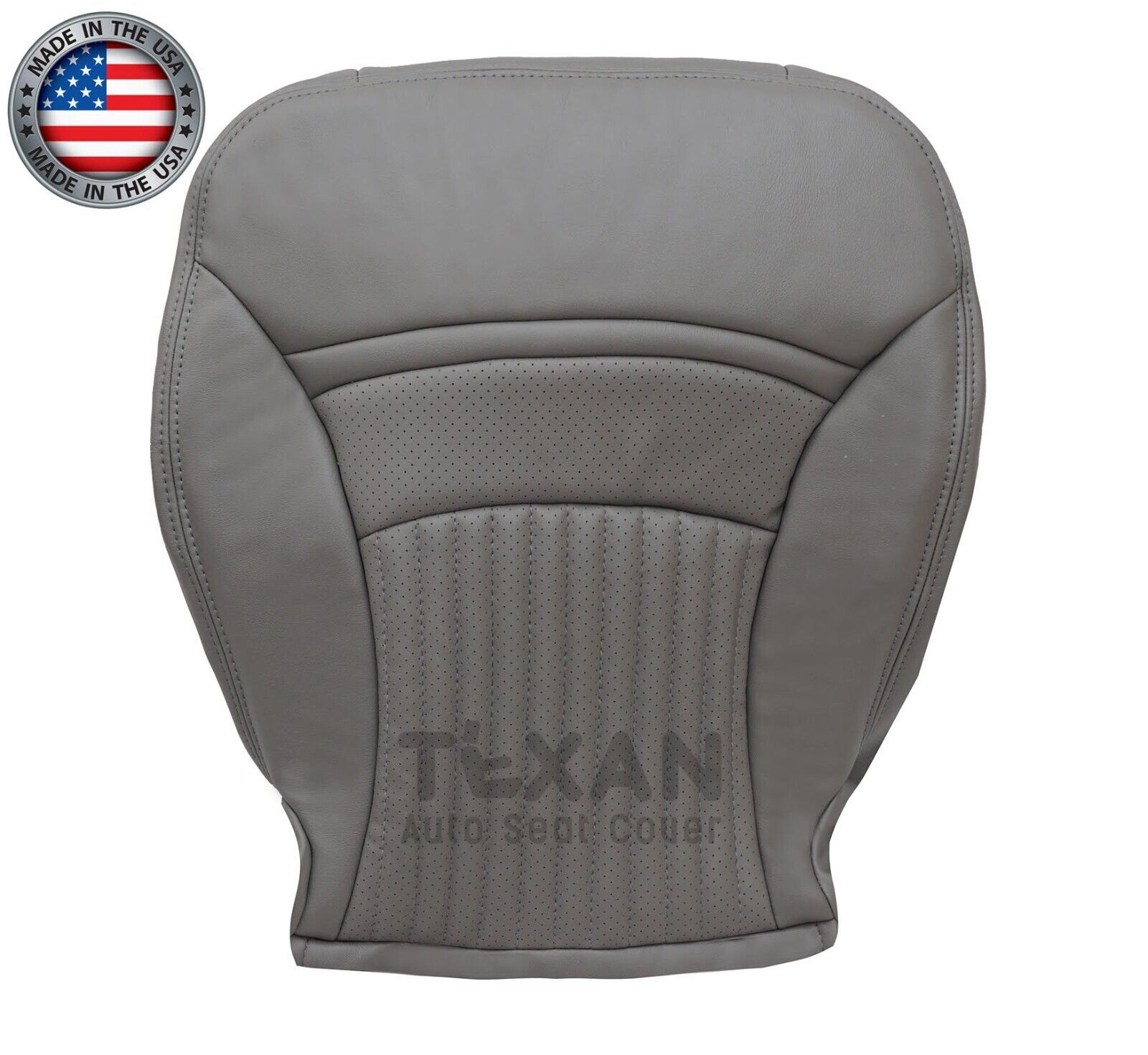 1997 to 2004 Chevy Corvette Driver Bottom Vinyl Seat Cover Gray