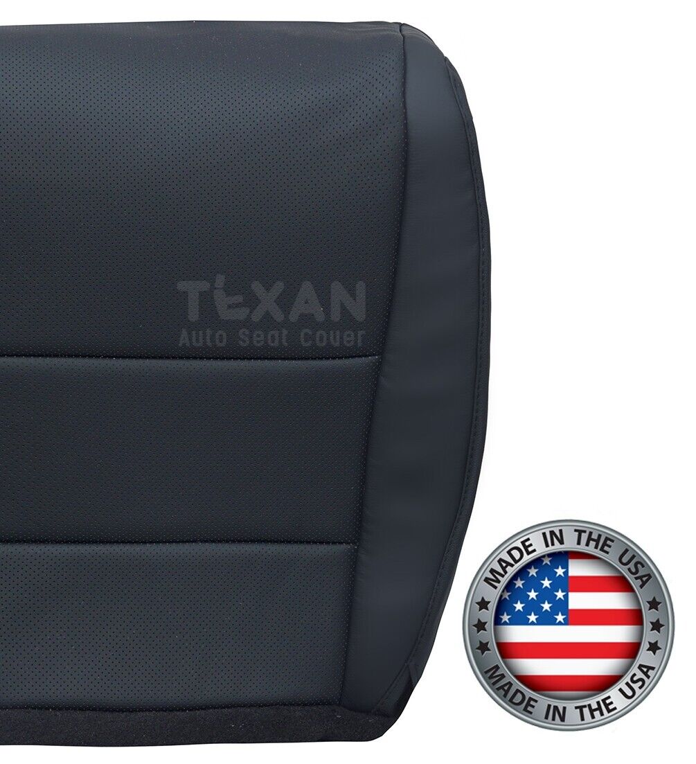 2009, 2010, 2011, 2012, 2013, 2014 Acura TSX Driver Side Bottom Perforated Leather Seat Cover Black