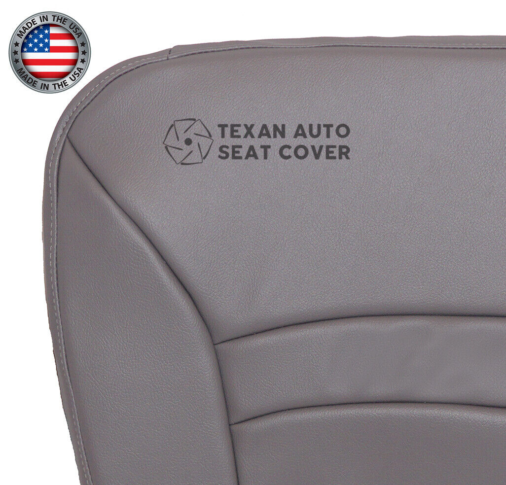 2000 to 2002 Ford Econoline Van Chateau Driver Side Synthetic Leather Replacement Seat Cover Gray