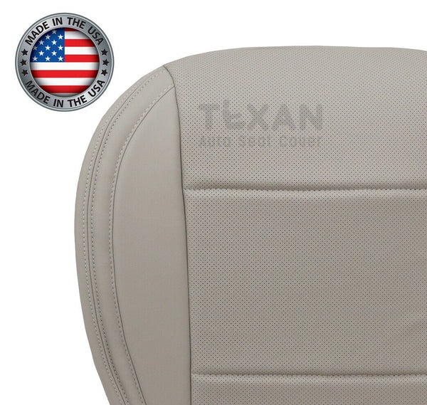 Compatible with 2015, 2016, 2017 Subaru Outback Driver Side Bottom Perforated Synthetic Leather Replacement Seat Cover Ivory