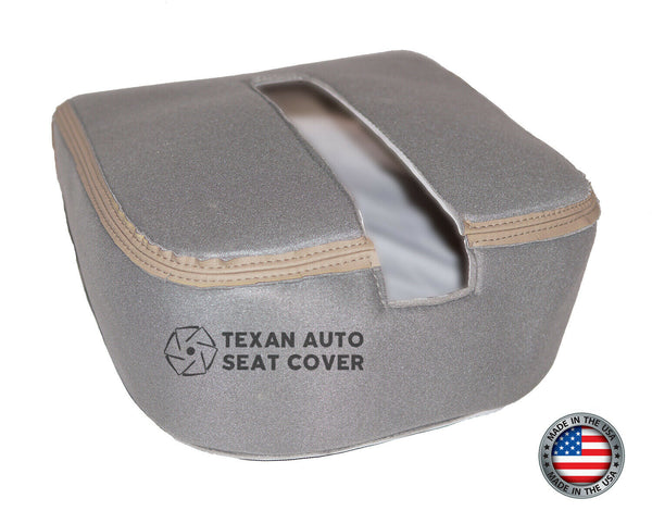 Fits 2007 to 2014 GMC Sierra Denali Center Console Synthetic Leather Replacement Cover Tan