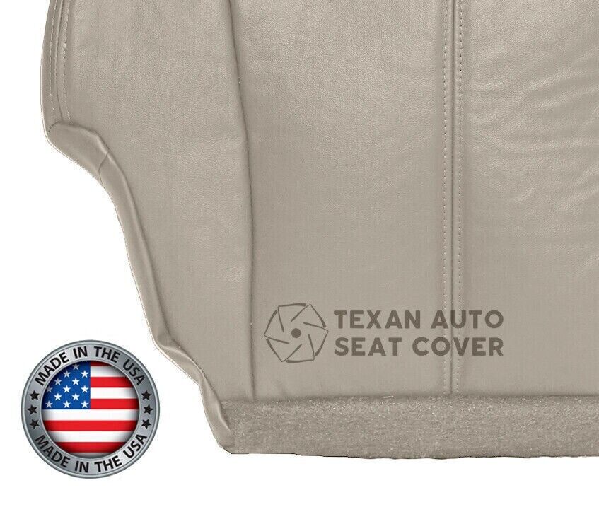 2000, 2001, 2002 Chevy Tahoe/Suburban 1500 2500 LT, LS Driver Side Bottom Leather Replacement Seat Cover Tan