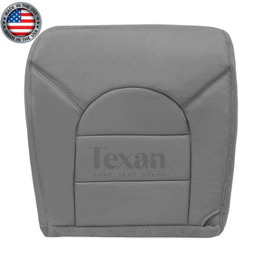 1999, 2000 Ford F250-F550 Lariat Driver Bottom Synthetic Leather Seat Cover Gray