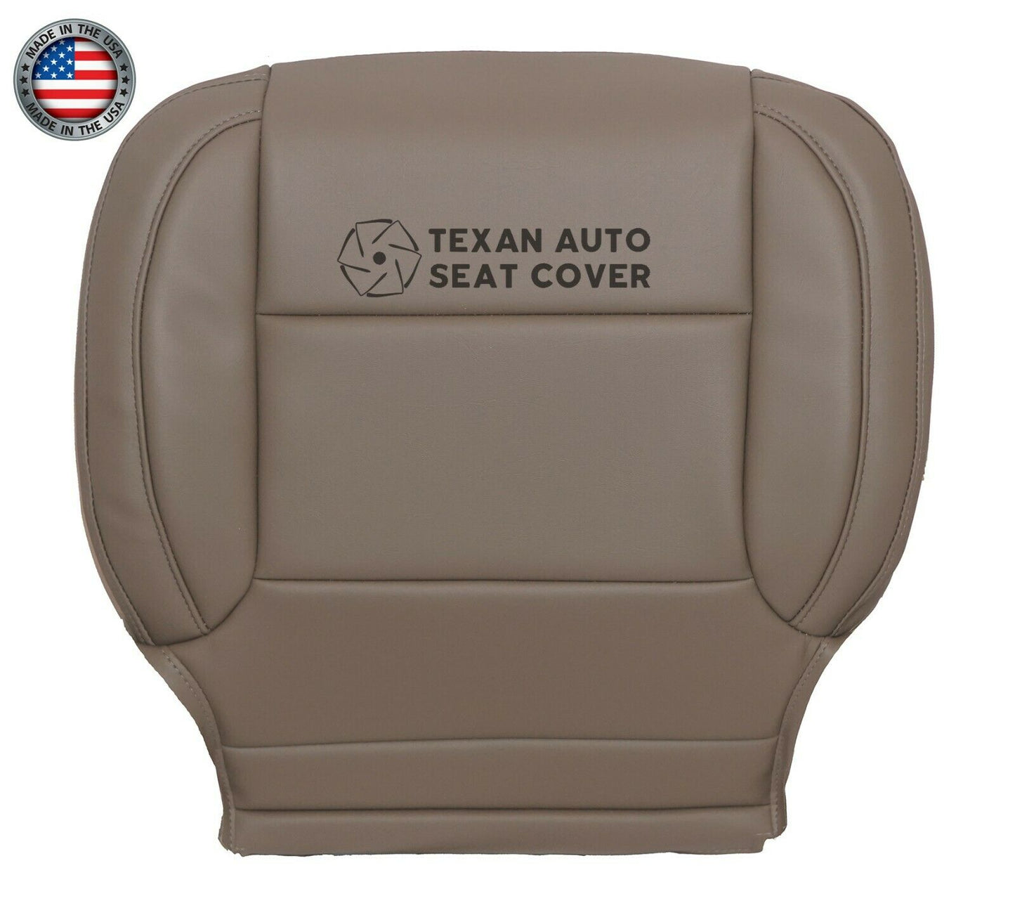 2014 to 2019 Chevy Silverado Passenger Side Bottom Leather Replacement Seat Cover Dune Tan