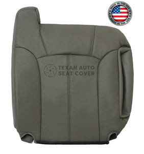 2000, 2001, 2002 Chevy Tahoe/Suburban 1500 2500 LT, LS Passenger Side Lean Lean Back Synthetic Leather Replacement Seat Cover Gray