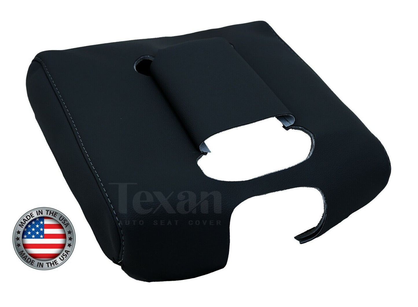 2015, 2016, 2017, 2018, 2019 GMC Yukon, Yukon XL Center Console Synthetic Leather Seat Cover Black