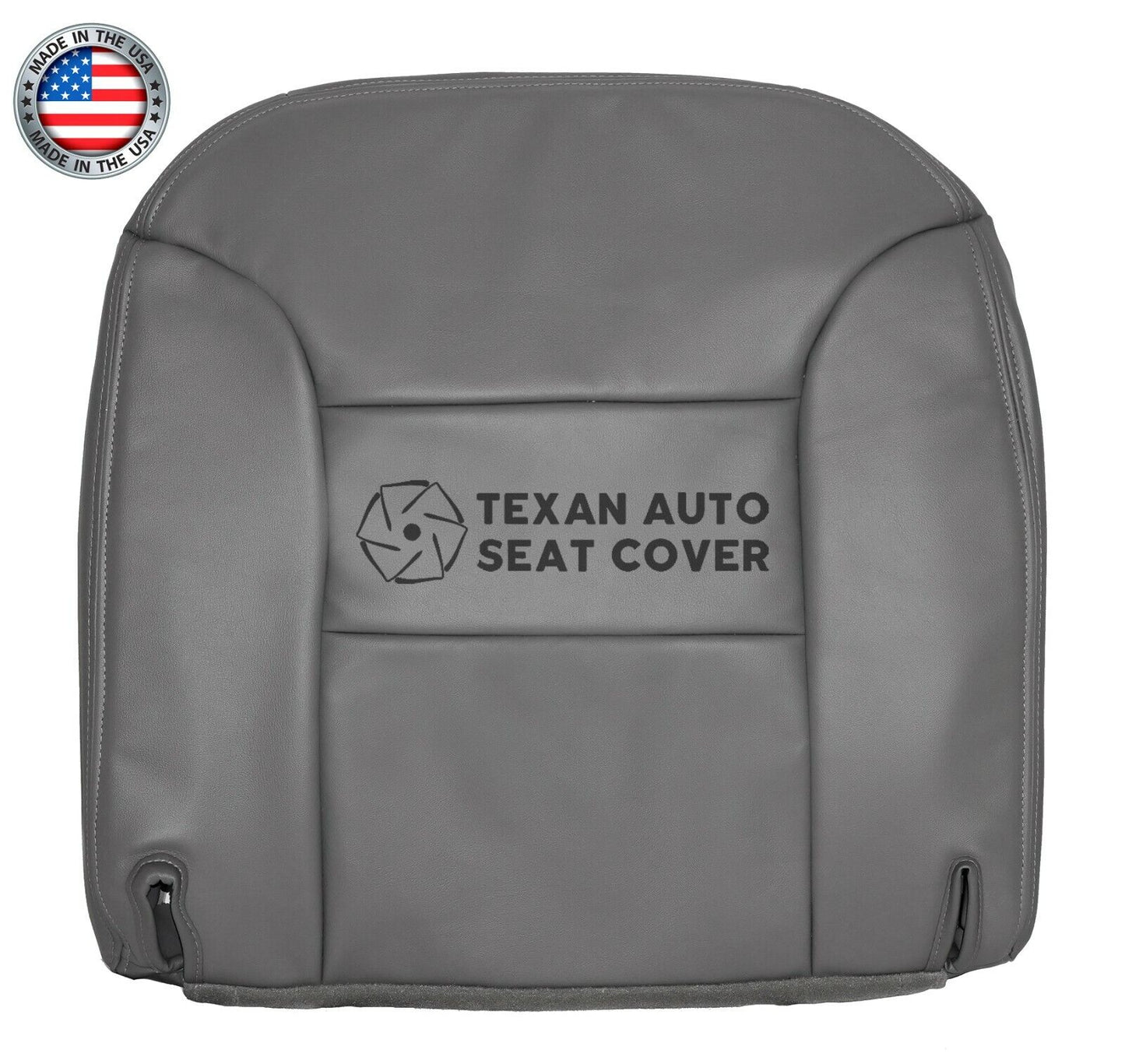 Fits 1995, 1996, 1997, 1998, 1999 GMC Suburban Driver Side Bottom Leather Replacement Seat Cover Gray