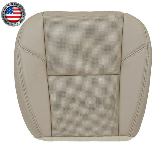Fits 2012, 2013, 2014 GMC Sierra Denali SLT, SLE Driver Side Bottom Perforated Leather Replacement Seat Cover Tan