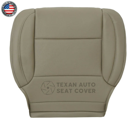 2014, 2015, 2016, 2017, 2018, 2019 GMC Sierra Driver Bottom perforated Leather  Replacement Seat Cover Tan