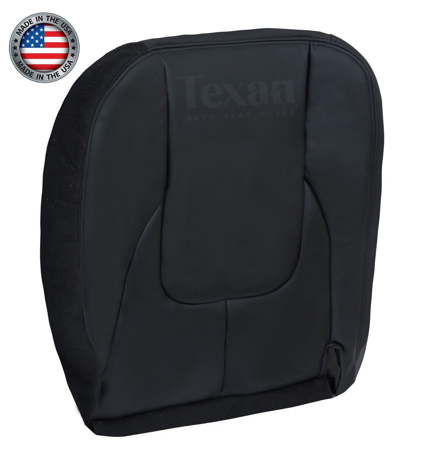 2002, 2003 Dodge Ram Laramie Passenger Side Bottom Leather Replacement Seat Cover Dark Gray