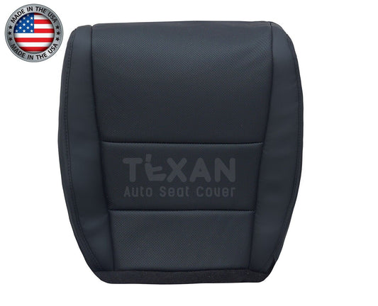 2009-2014 Acura TSX Passenger Side Bottom Perforated Leather Seat Cover Black