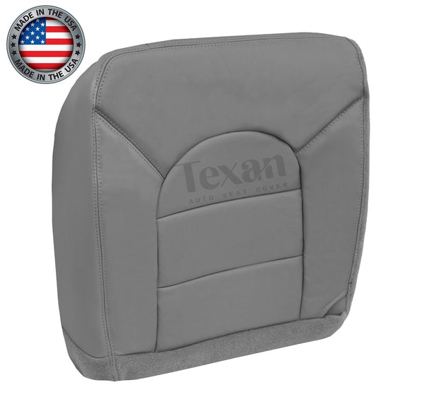 1999, 2000 Ford F250-F550 Lariat Driver Bottom Synthetic Leather Seat Cover Gray