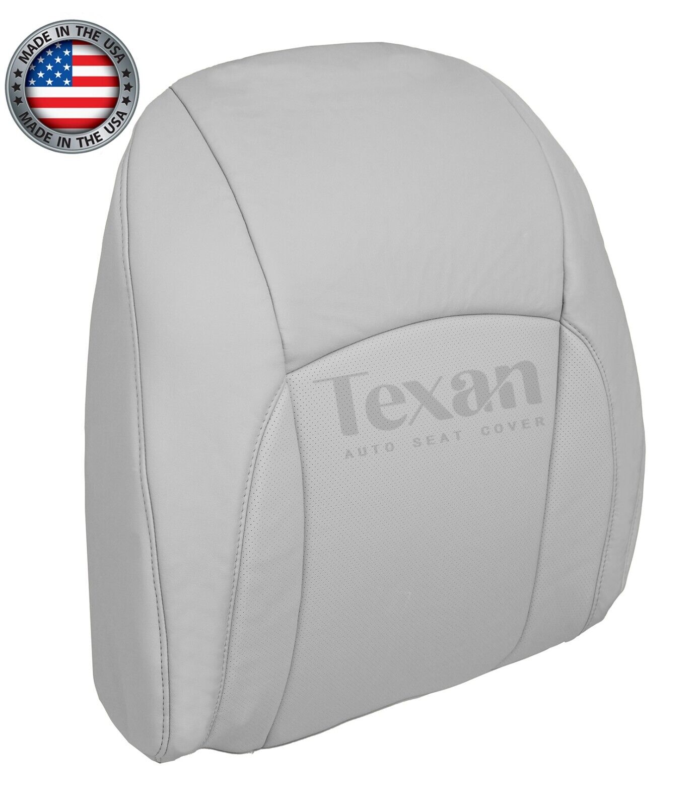 For 2007 to 2012 Lexus ES350 Passenger Side Lean Back Leather Perforated Replacement Seat Cover Gray