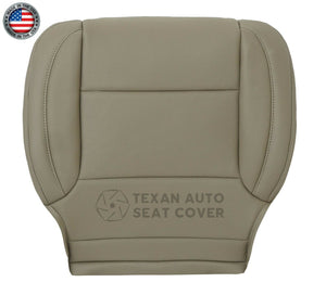 2014 to 2019 Chevy Silverado Driver Bottom Perforated Leather Replacement Seat Cover Tan