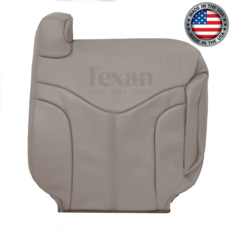 Fits 2000, 2001. 2002 GMC Yukon XL, SLT, SLE Driver Side Lean Back Leather Seat Replacement Cover Tan
