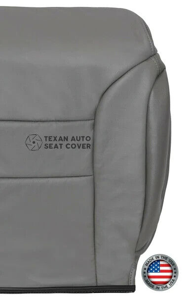 Fits 1995, 1996, 1997, 1998, 1999 GMC Suburban Passenger Side Lean Back Leather Replacement Seat Cover Gray