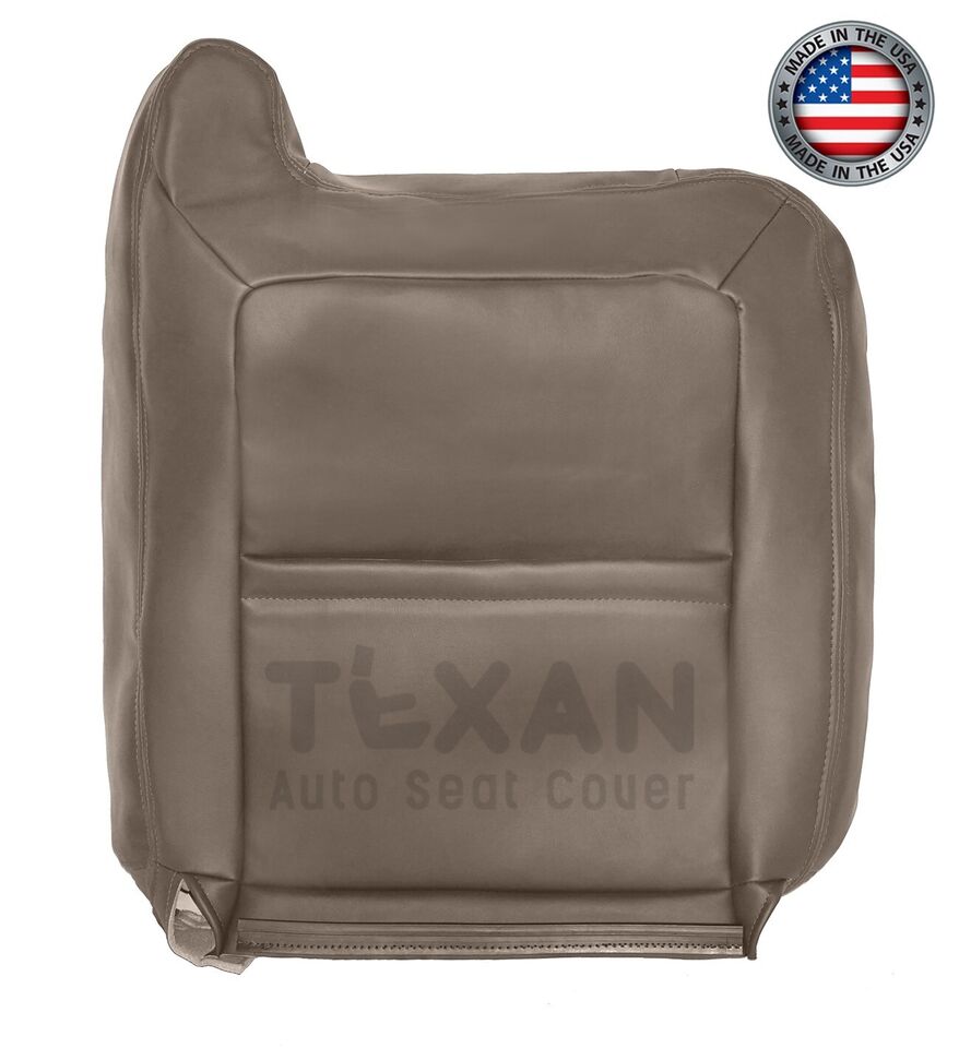 Fits 2003, 2004, 2005, 2006 GMC Yukon, Yukon XL Denali Driver Side Lean Back Synthetic Leather Replacement Seat Cover 2 Tone "Tan"
