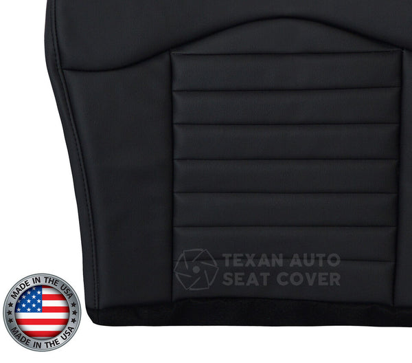 2000 Ford F-150 Harley Davidson Crew-Cab Driver Side Bottom Synthetic Leather Replacement Seat Cover Black