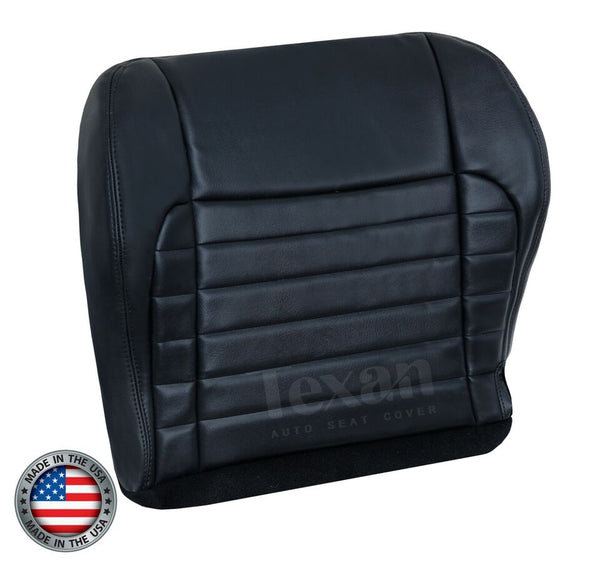 2001 Ford F-150 Harley Davidson Crew-Cab Driver Side Bottom Synthetic Leather Replacement Seat Cover Black