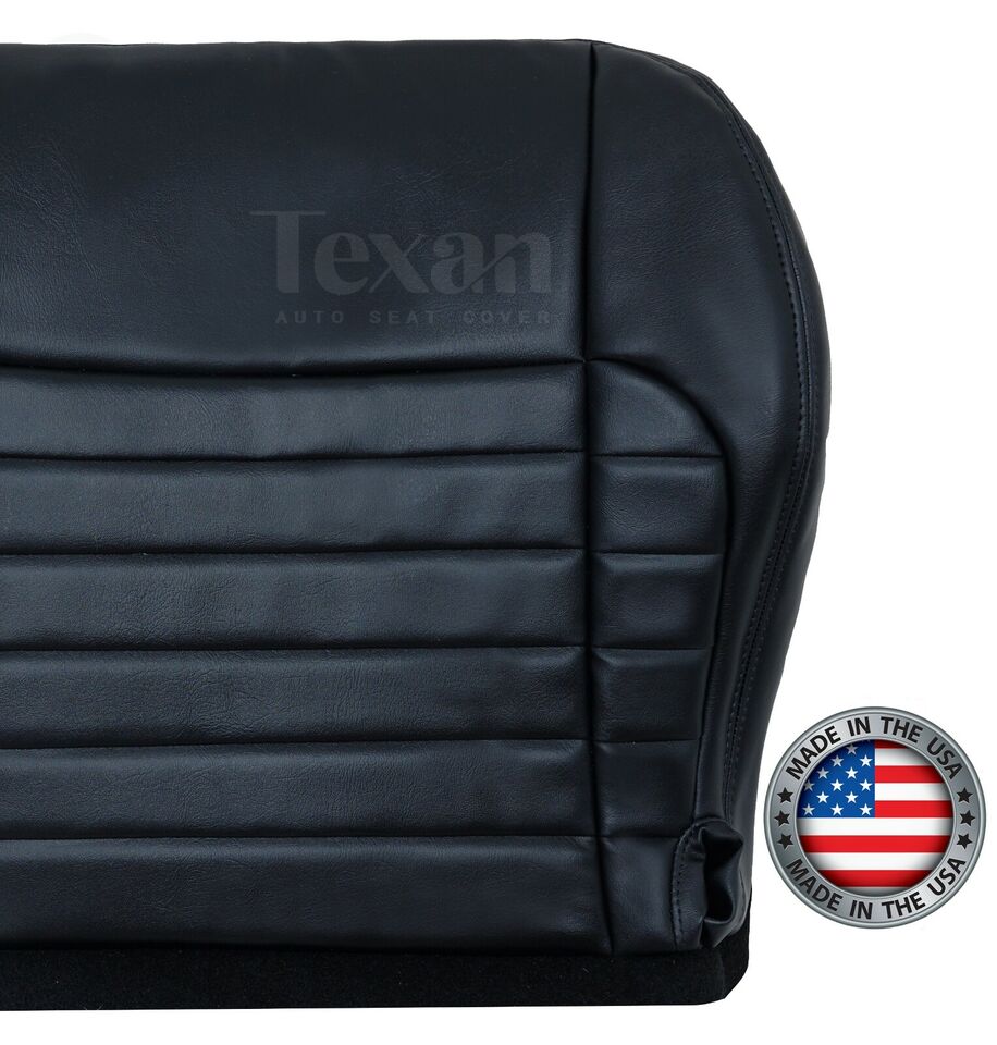 2001 Ford F-150 Harley Davidson Crew-Cab Driver Side Bottom Leather Replacement Seat Cover Black