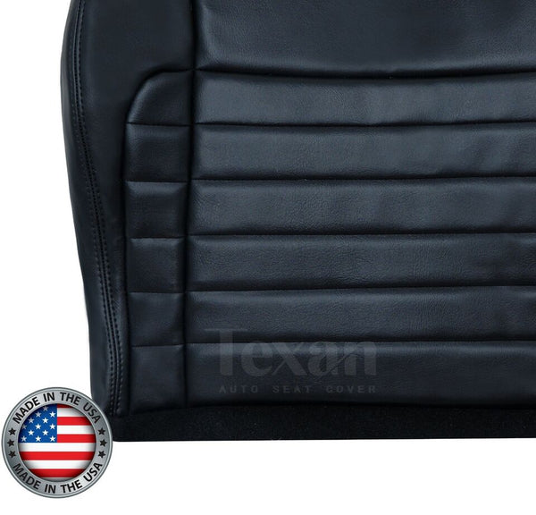 2001 Ford F-150 Harley Davidson Crew-Cab Passenger Side Bottom Synthetic Leather Replacement Seat Cover Black