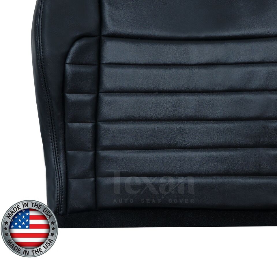 2001 Ford F-150 Harley Davidson Crew-Cab Driver Side Bottom Leather Replacement Seat Cover Black