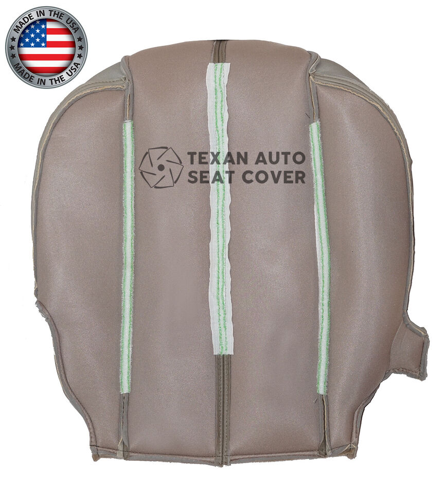 Fits 2001, 2002 GMC Yukon, Yukon XL Denali Passenger Side Bottom Leather Replacement Seat Cover Shale "Tan"