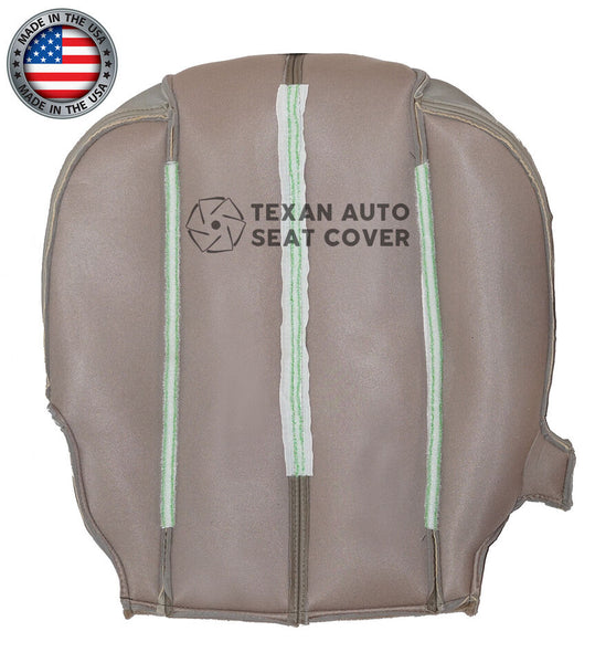 Fits 2001, 2002 GMC Yukon, Yukon XL Denali Driver Side Bottom Synthetic Leather Replacement Seat Cover Shale "Tan"