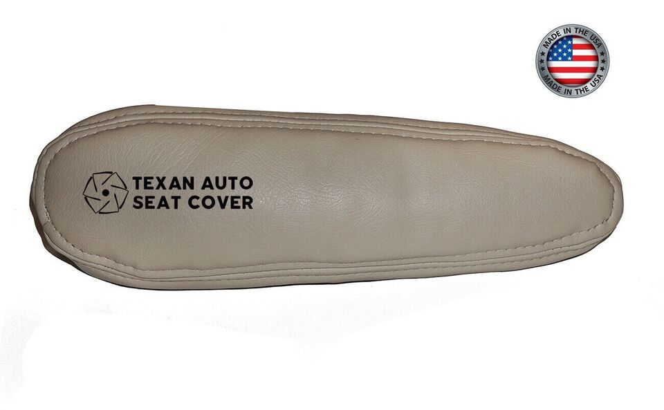 Fits 2003, 2004, 2005, 2006 GMC Yukon, Yukon XL Denali Passenger Side Armrest Synthetic Leather Replacement Seat Cover "Tan"