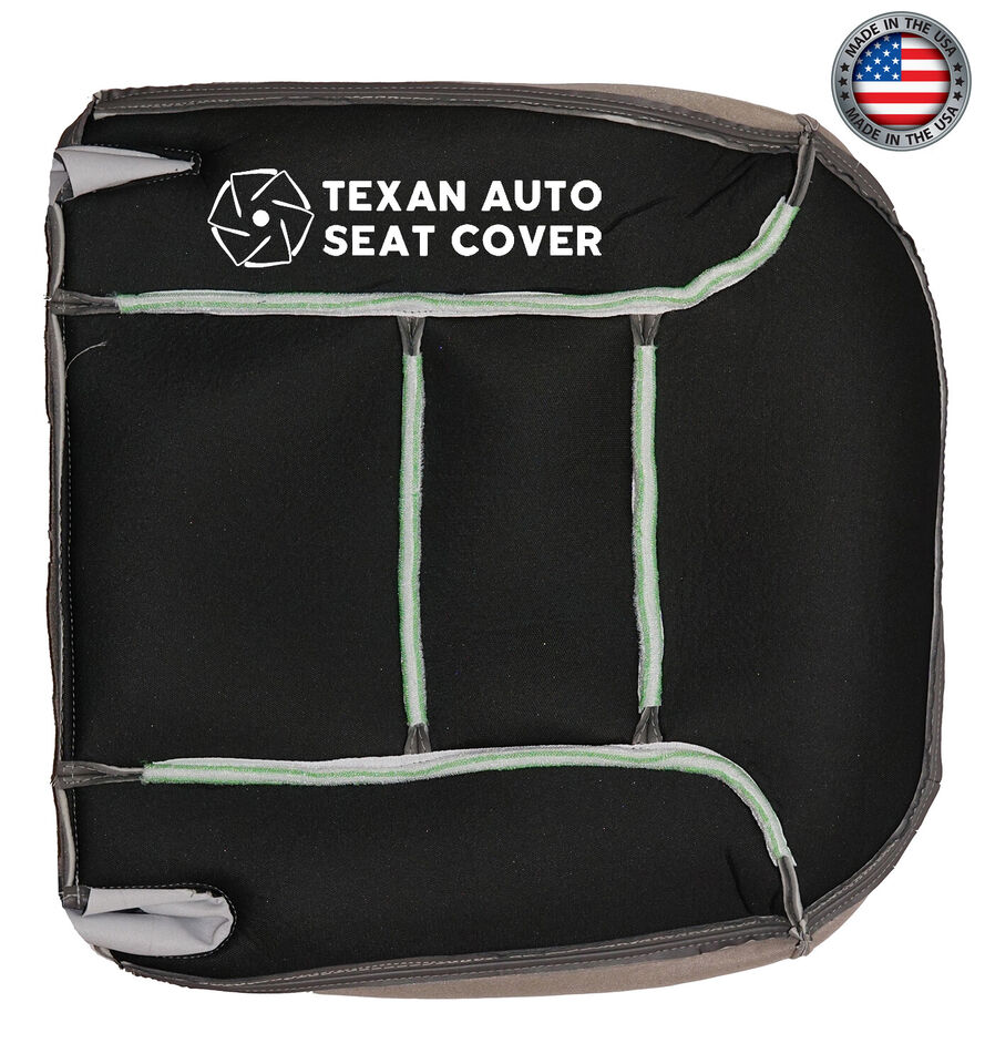 1995, 1996, 1997, 1998, 1999 GMC Suburban Passenger Side Bottom Synthetic Leather Replacement Seat Cover Gray