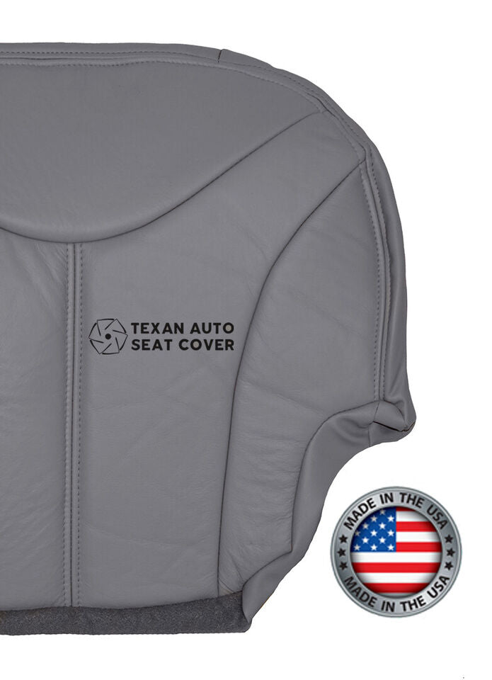 Fits 2000, 2001. 2002 GMC Yukon XL, SLT, SLE Driver Side Bottom Leather Seat Replacement Cover Gray