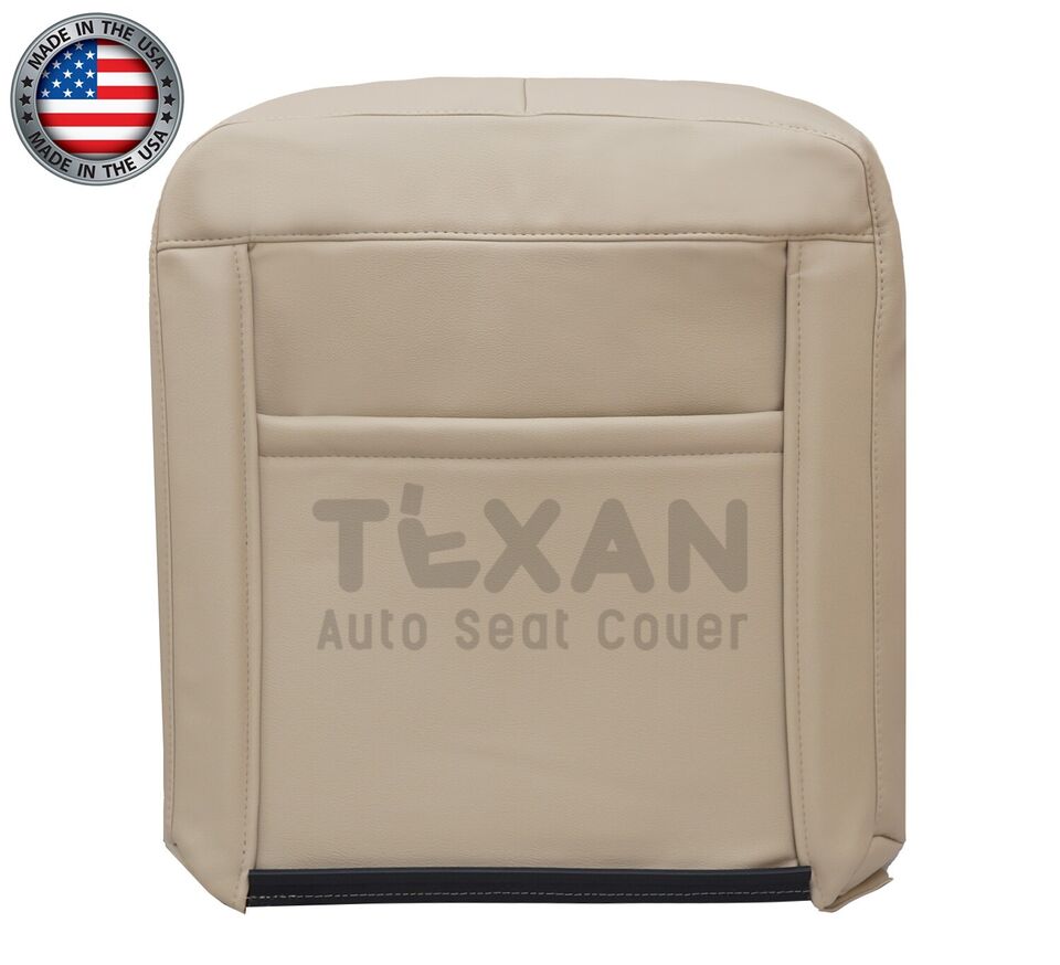 Fits 2006, 2007, 2008, 2009, 2010, 2011 Mercury Grand Marquis Passenger Side Lean Back Leather Replacement Seat Cover Light Tan
