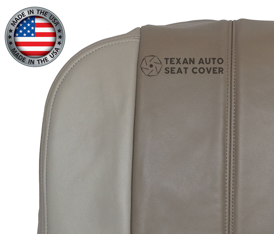 Fits 2001, 2002 GMC Yukon, Yukon XL Denali Driver Side Bottom Leather Replacement Seat Cover Shale "Tan"