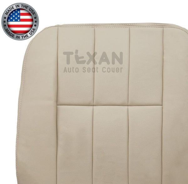 Fits 2006, 2007, 2008, 2009, 2010, 2011 Mercury Grand Marquis Driver Side Lean Back Leather Replacement Seat Cover Light Tan