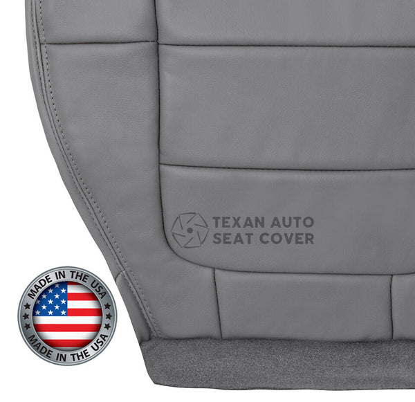 Fits 2001, 2002 Ford F-150 Lariat  Super-Cab, Extended-Cab Passenger Side Bottom Synthetic Leather Replacement Seat Cover Gray