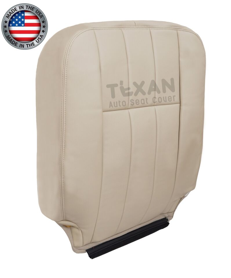 Fits 2006, 2007, 2008, 2009, 2010, 2011 Mercury Grand Marquis Driver Side Lean Back Leather Replacement Seat Cover Light Tan