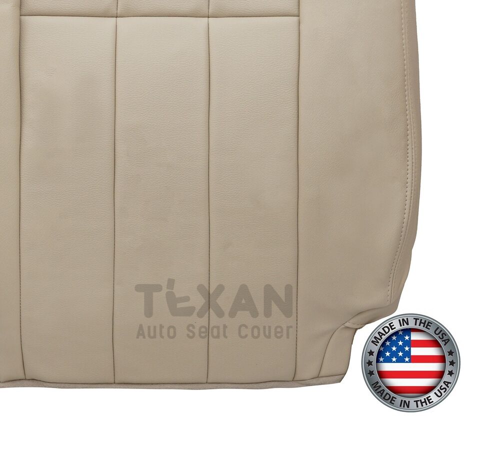 Fits 2006, 2007, 2008, 2009, 2010, 2011 Mercury Grand Marquis Passenger Side Lean Back Leather Replacement Seat Cover Light Tan